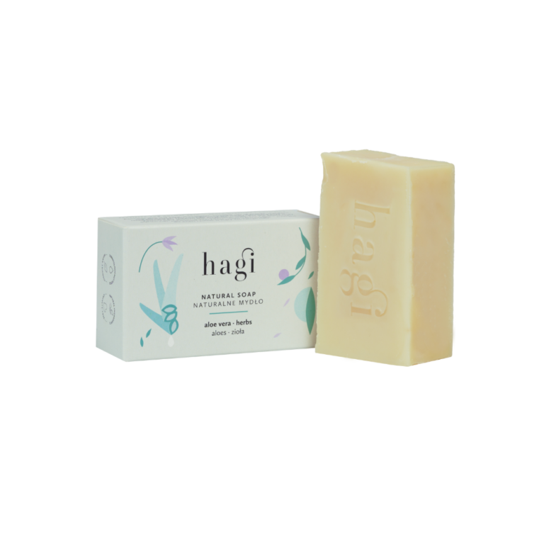 Natural aloe vera and herb soap