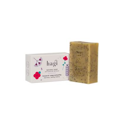 NATURAL SOAP WITH LINSEED OIL AND POPPY SEED PEELING